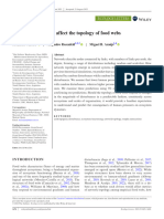 Human Disturbances Affect The Topology of Food Web