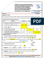 Correction Evaluation N1 Mathematiques 3e 2022 2023 1