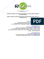 Conflitos de Agência, Governança Corporativa e o Serviço Público Brasileiro