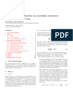 X-Ray Diffraction of Crystaline Structures