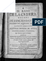 El Rayo de La Guerra - Hechos de Sancho Davila