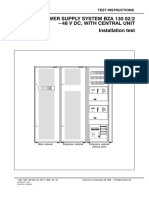 Power Supply System Bza 130 02/2 - 48 V DC, With Central Unit Installation Test