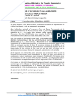 Informe N°017-2021 - Solicito Disponibilidad Presupuestal para Adquirir Utiles de Escritorio