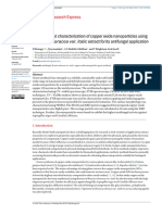 Synthesis and Characterization of Copper Oxide Nan