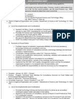 CS Form No. 212 Attachment - Work Experience Sheet