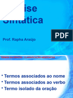 Termos Da Oração e Sintaxe Do Período Composto