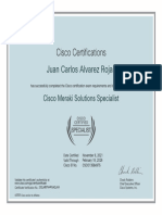 Cisco Meraki Solutions Specialist Certificate