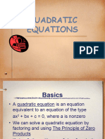 2.2a Quadratic Equations