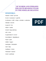 IELTS Reading Strategies - Synonyms