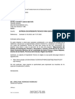 CARTA GP-2022. Entrega de Expediente Tecnico A Supervisión