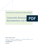 Conversión de Formatos de Documentos de Texto