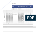 Packing List Lenze Motor