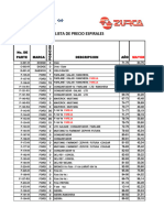 Lista de Precio Espirales Julio 2023