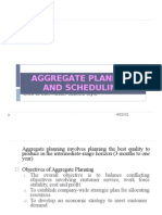 Aggregate Planning and Scheduling