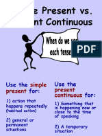 Simple Present vs. Present Continuous