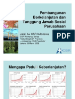 Pembangunan Berkelanjutan Dan Tanggung Jawab Sosial Perusahaan