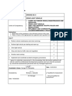 Self Assessment Guide 1 - Driving NC II