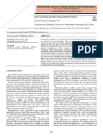 A Review and Bibliometric Analysis of Sorting and Recycling of Plastic WastesInternational Journal of Design and Nature and Ecodynamics