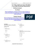 Solution Manual For College Algebra in Context 5th Edition by Harshbarger Yocco ISBN 0134397029 9780134397023