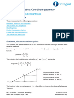 MEI AS Mathematics: Coordinate Geometry: Section 1: Points and Straight Lines