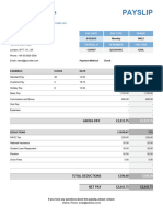 Payslip Template