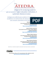 Artificial Intelligence For Analyzing Academic Performance in Higher Education Institutions. A Systematic Literature Review