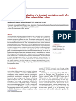 2023 - Development and Validation of A Transient Simulation Model of A Full-Scale PCM Embedded Radiant Chilled Ceiling