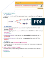 Pression Et Pression Atmosphérique