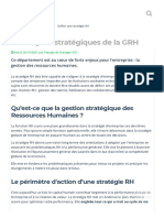 Stratégie GRH - Définir Les Enjeux À Moyen Et Long Terme