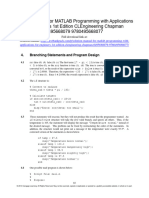 MATLAB Programming With Applications For Engineers 1st Edition Chapman Solutions Manual 1