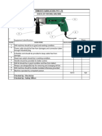 Drill Machine - Checklist