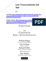 Calculus Early Transcendentals 2nd Edition Briggs Solutions Manual 1