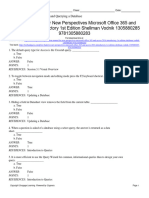 New Perspectives Microsoft Office 365 and Access 2016 Introductory 1st Edition Shellman Test Bank 1