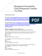 Operations Management Sustainability and Supply Chain Management Canadian 2nd Edition Heizer Test Bank 1