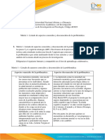 Anexo 2 - Matriz 1 - Listado de Aspectos Conocidos y Desconocidos de La Problemática Maria