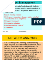 Mba Project Network Analysis Pert