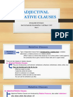 Adjectival Relative Clauses Parte 1