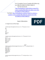 Test Bank For Calculus A Complete Course Canadian 8th Edition by Adams Essex ISBN 0321880218 9780321880215