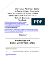 Test Bank For Cengage Advantage Books Business Law Text and Cases Commercial Law For Accountants 1st Edition by Miller ISBN 128577017X 9781285770178