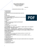 International Business - Mid-Term Exam 2