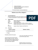 Detailed Lesson Plan For Demonstration