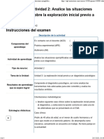 Examen (APEB1-15 - ) Actividad 2 Analice Las Situaciones Ejemplificadas Sobre La Exploración Inicial Previo A Un Diagnóstico.