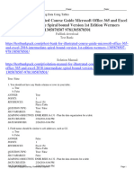 Test Bank For Illustrated Course Guide Microsoft Office 365 and Excel 2016 Intermediate Spiral Bound Version 1st Edition Wermers 1305878507 9781305878501