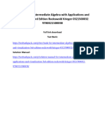 Test Bank For Intermediate Algebra With Applications and Visualization 3rd Edition Rockswold Krieger 0321500032 9780321500038