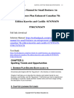 Solution Manual For Small Business An Entrepreneurs Plan Enhanced Canadian 7th Edition Knowles and Castillo 0176703470 9780176703479