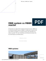 MBR System Vs MBBR Reactor - Sigmadaf