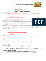 Maths 6eme - L10 - Figures Symetriques Par Rapport A Un Point