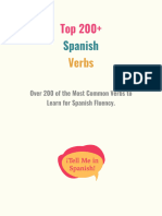 Top 200 Spanish Verbs