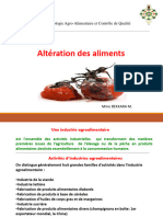 Cours L3 TIAACQA ALTERATION DES ALIMENTS (Chimique, Biochimique)