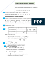 Exercices Sur Les Nombres Complexes